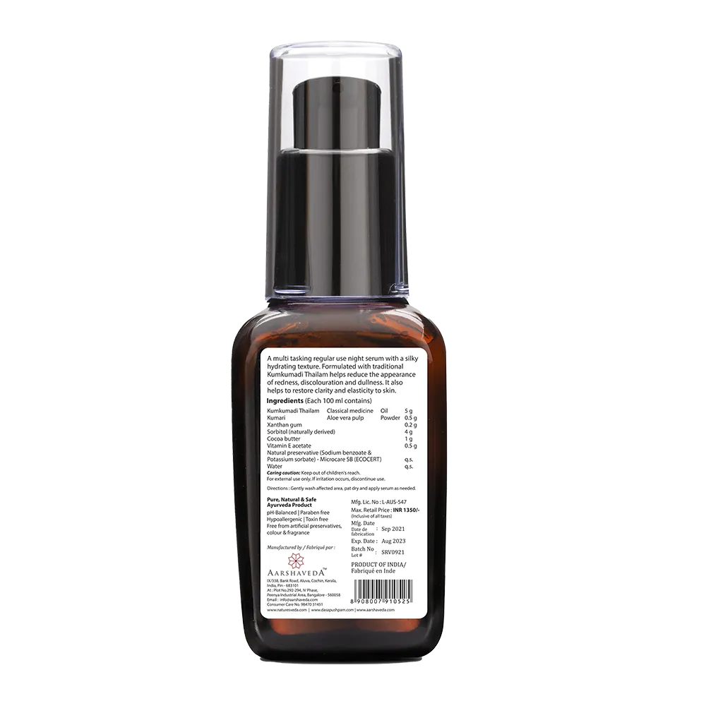 Aarshaveda Saffron Revival Serum -  40 gms