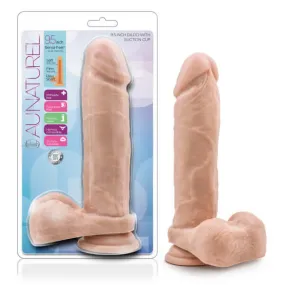 Au Natural 9.5 Inches Dildo with Suction Cup Vanilla Beige