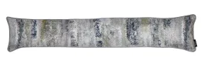 Aura Grey Natural Printed Velvet Draught Excluder