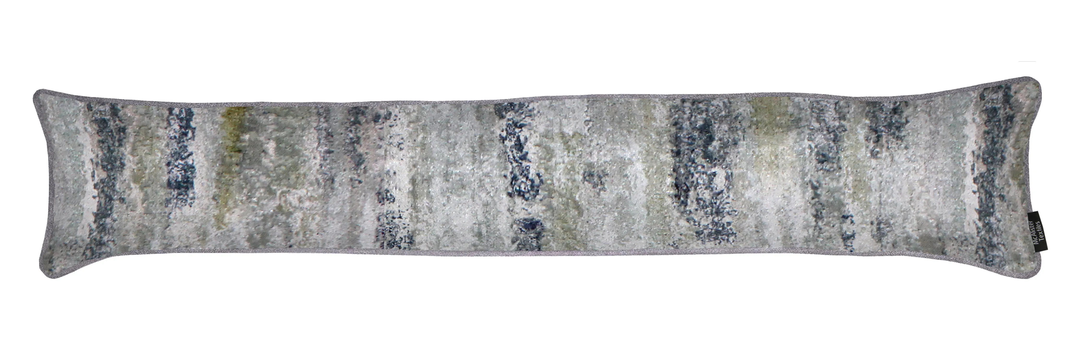 Aura Grey Natural Printed Velvet Draught Excluder