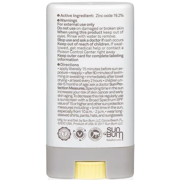 Baby Bum Mineral Sunscreen Face Stick SPF 50 - 0.45 oz