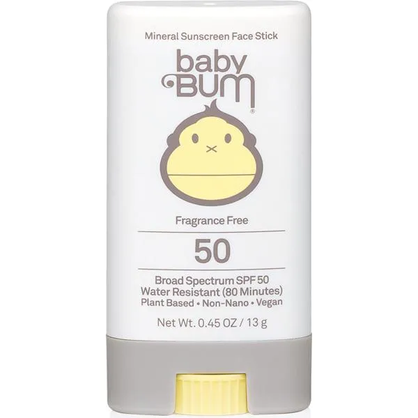 Baby Bum Mineral Sunscreen Face Stick SPF 50 - 0.45 oz