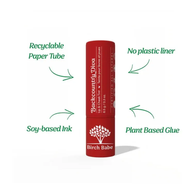 Backcountry Diva Lip and Cheek Tint by Birch Babe | Warm, Buildable, All-Natural