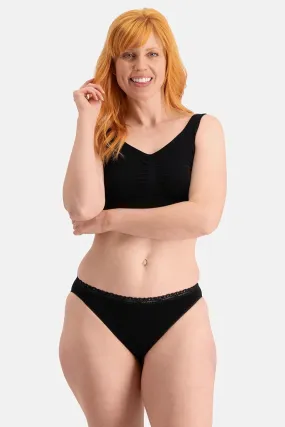 Bamboo Basics Ladies BB Lucy Seamless Brief With Lace Edge Trim 3-pack
