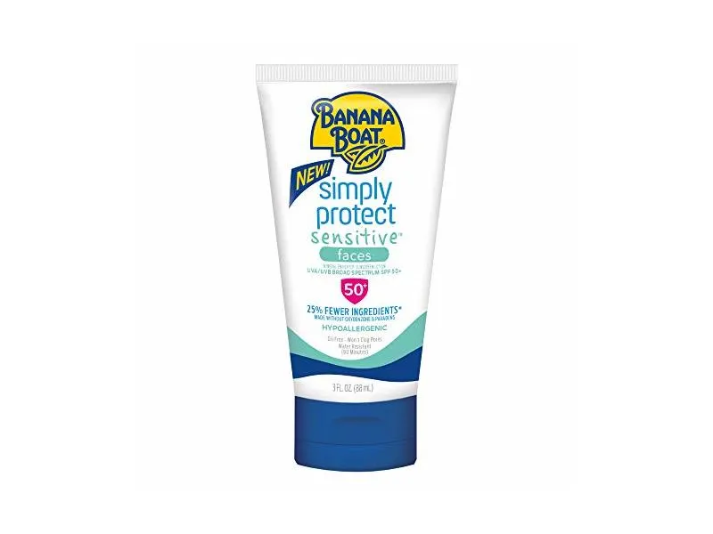 BANANA BOAT SENSITIVE MINERAL FACES SPF 50  3 Oz