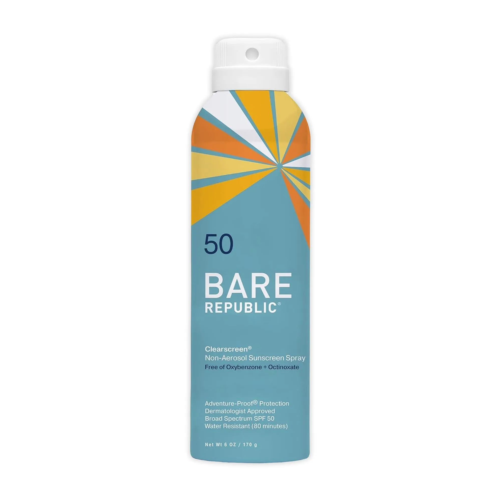 Bare Republic ClearSpray SPF50 Sunscreen- 5 oz.