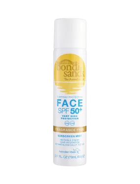 Bondi Sands Face Sunscreen Mist Spray SPF 50  79ML