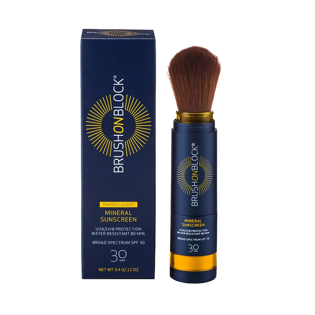 Brush on Block. Broad Spectrum SPF30 Mineral Powder Sunscreen (TAN & TRANSLUCENT)