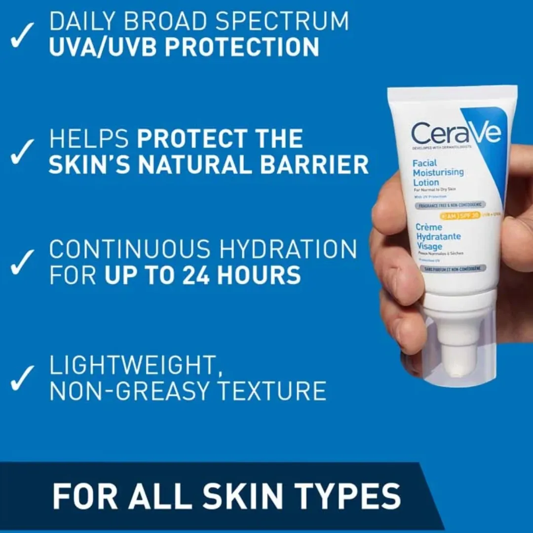 CeraVe Moisturising Face Lotion Spf30 AM 52ml