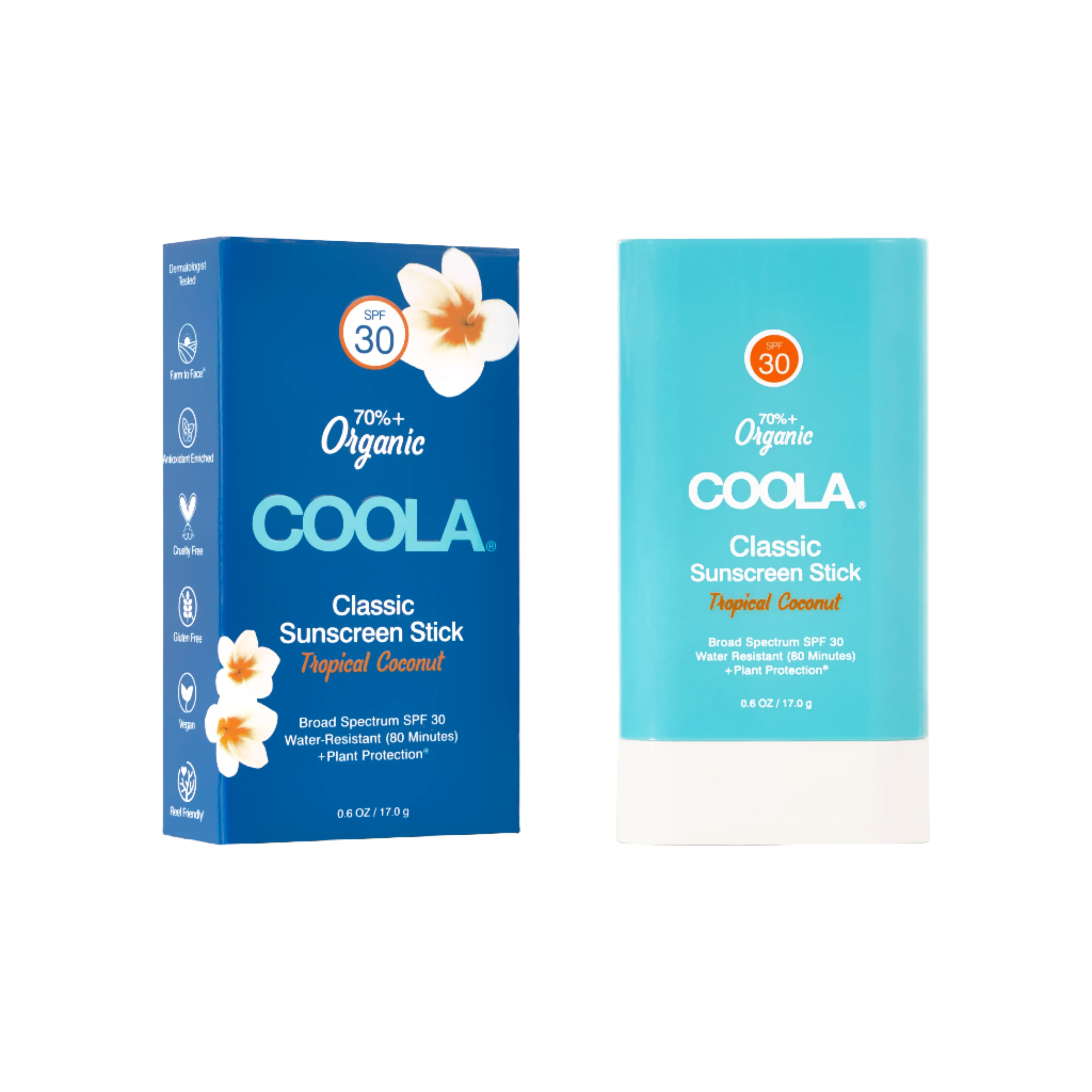 COOLA Tropical Coconut Stick SPF30
