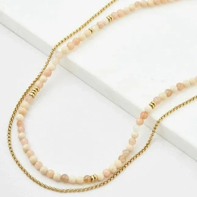 Della Necklace- Blush