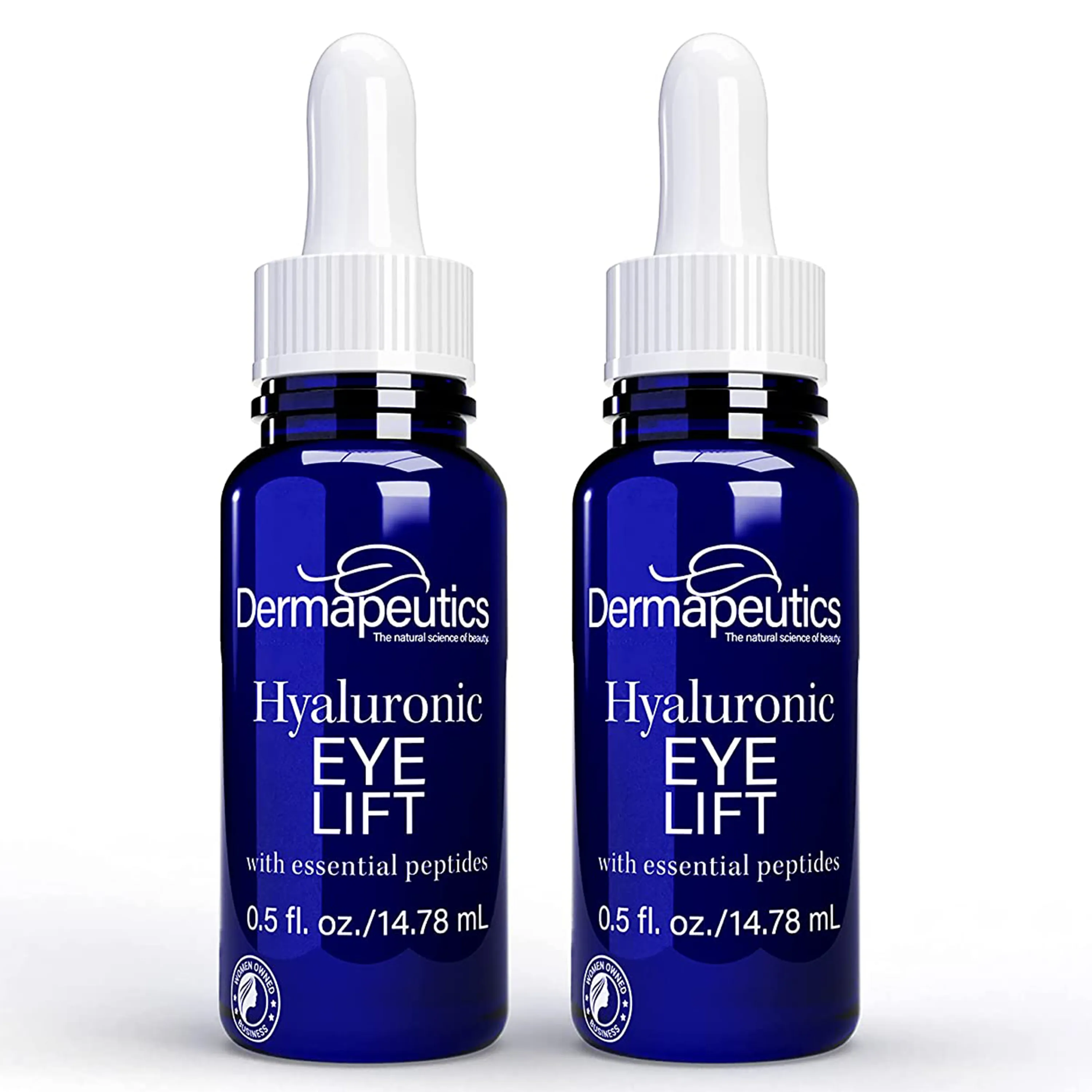 Dermapeutics Hyaluronic Acid Serum for Eyes, 0.5 0.5 Fl Oz (Pack of 2)