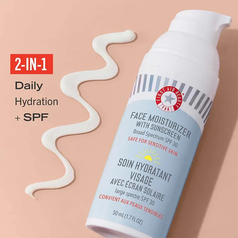 First Aid Beauty Ultra Repair Face Moisturiser with Sunscreen Broad Spectrum SPF 30