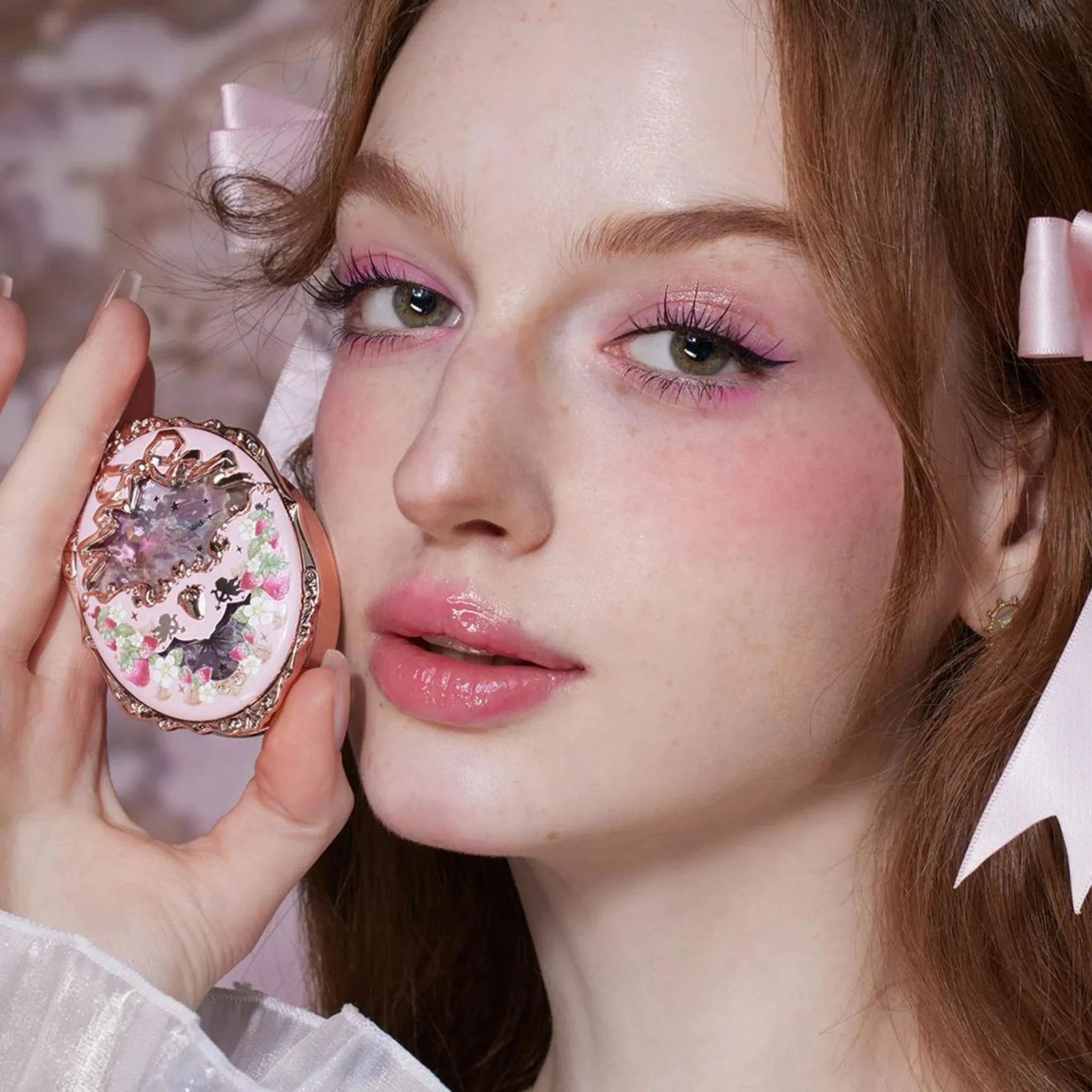 Flower Knows Violet Strawberry Rococo Embossed Blush ( 2 Shades )