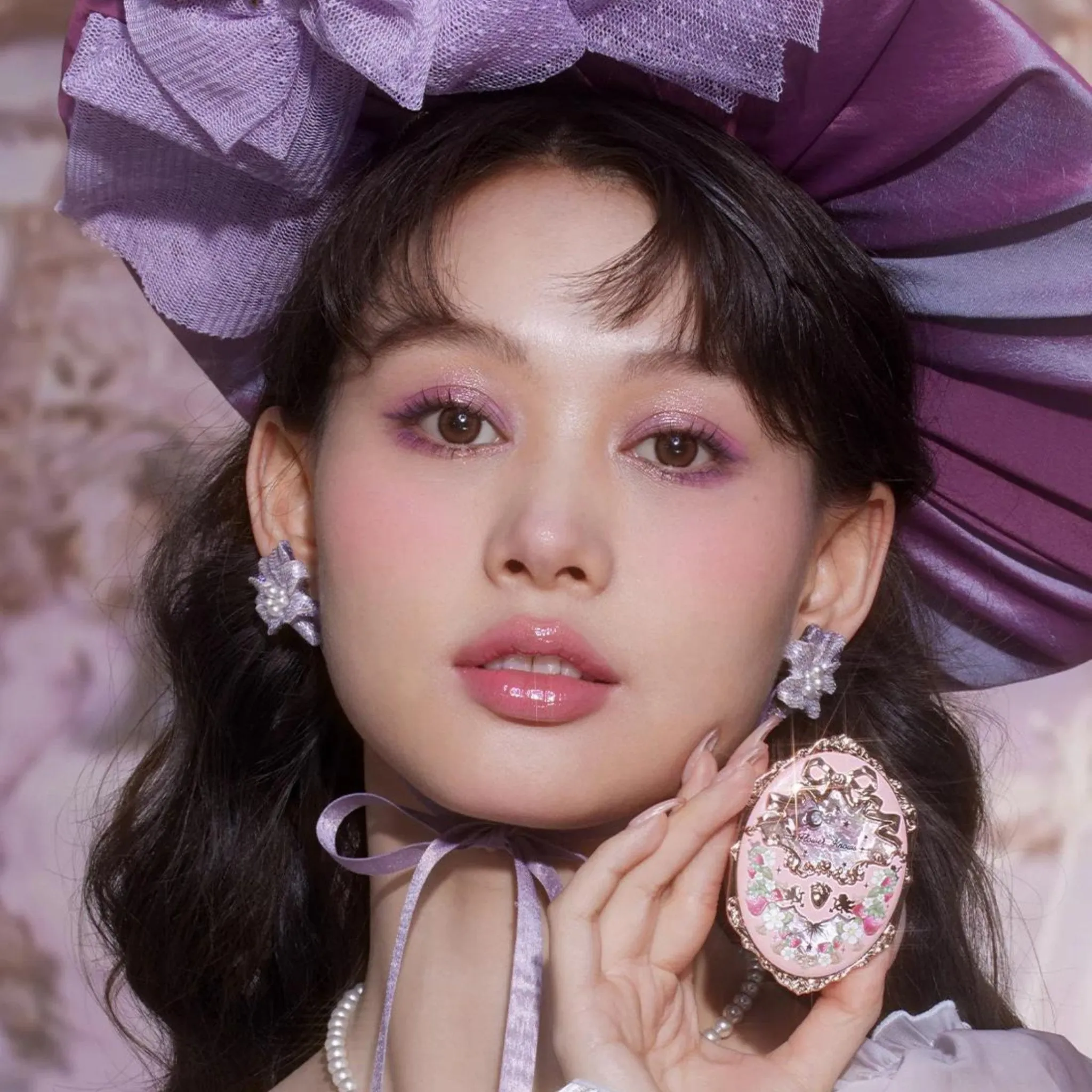 Flower Knows Violet Strawberry Rococo Embossed Blush ( 2 Shades )