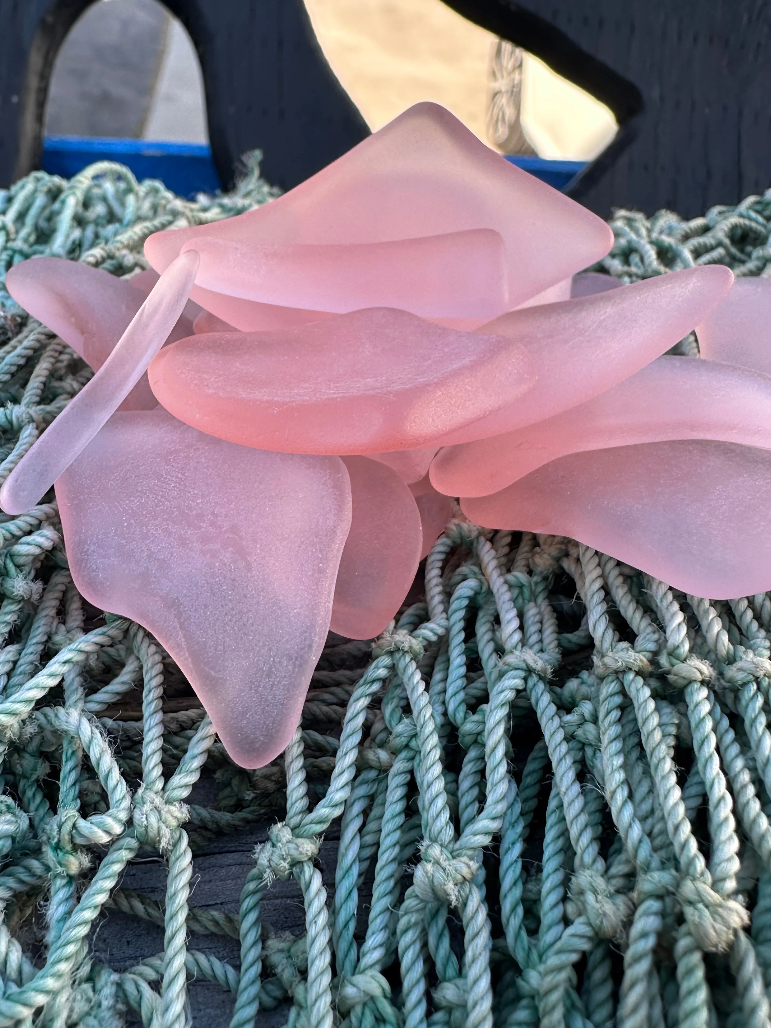 Hand Tumbled Seaglass Blush Mix