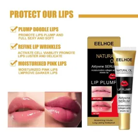 Lip Plumper Moisturizing Argan Oil Lip Plumper Gloss Lips Augmentation Collagen Activelastic Lip Eelhoe