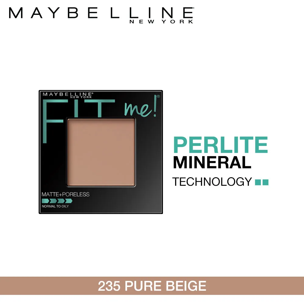 Maybelline New York Fit Me Matte   Poreless Powder, 235 Pure Beige