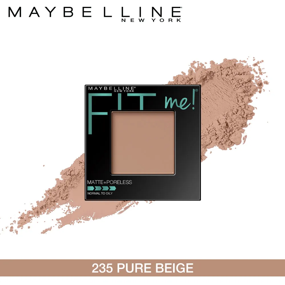 Maybelline New York Fit Me Matte   Poreless Powder, 235 Pure Beige