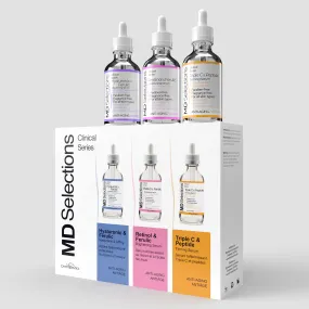 MD Selections Retinol Serum for Face, Hyaluronic Acid Serum for Face, Triple C Serum for Face Bundle, 3 Fl Oz (Pack of 3)