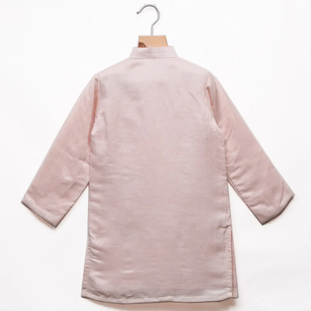 Mirror Work Linen Kurta Pyjama
