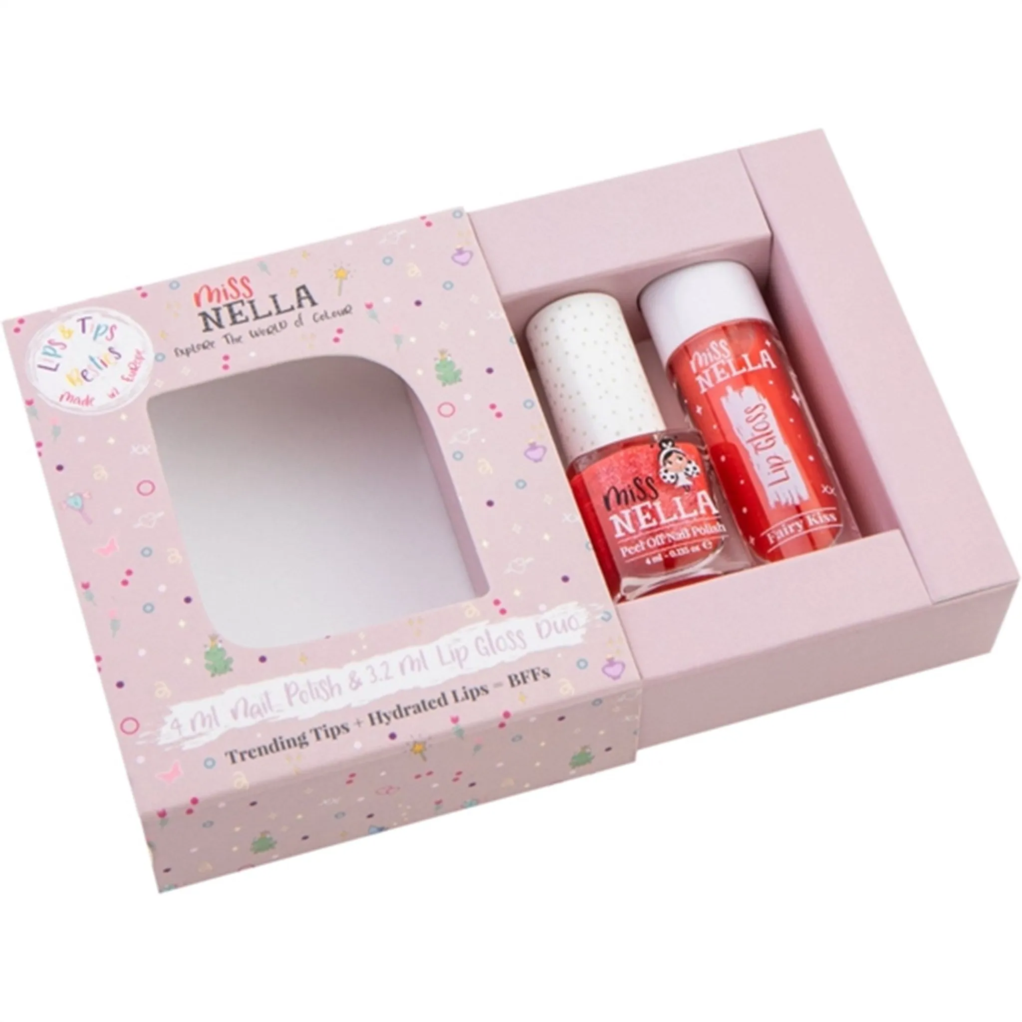 Miss Nella Lip Gloss Fairy Kiss   Nail Polish Croco-Dazzle
