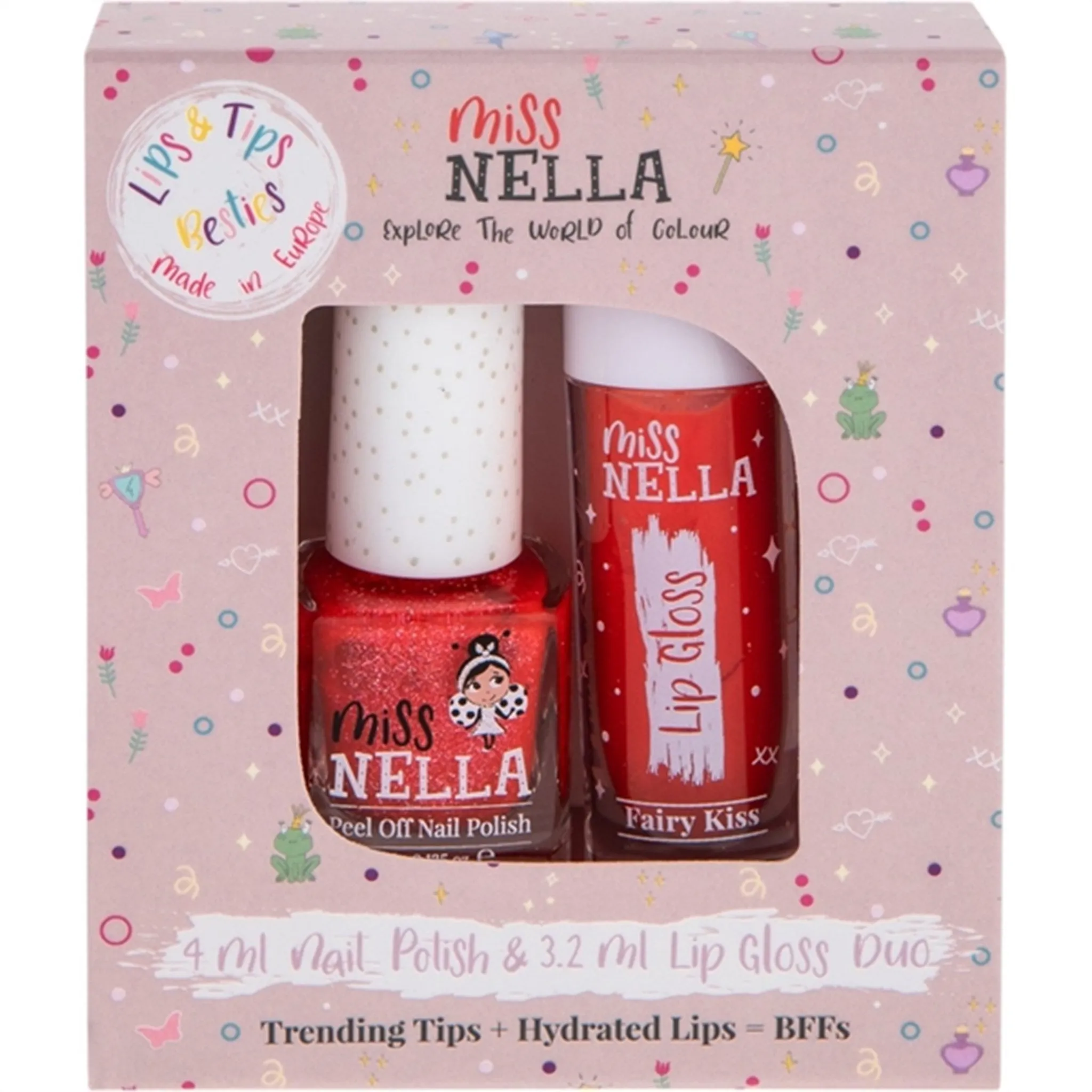 Miss Nella Lip Gloss Fairy Kiss   Nail Polish Croco-Dazzle