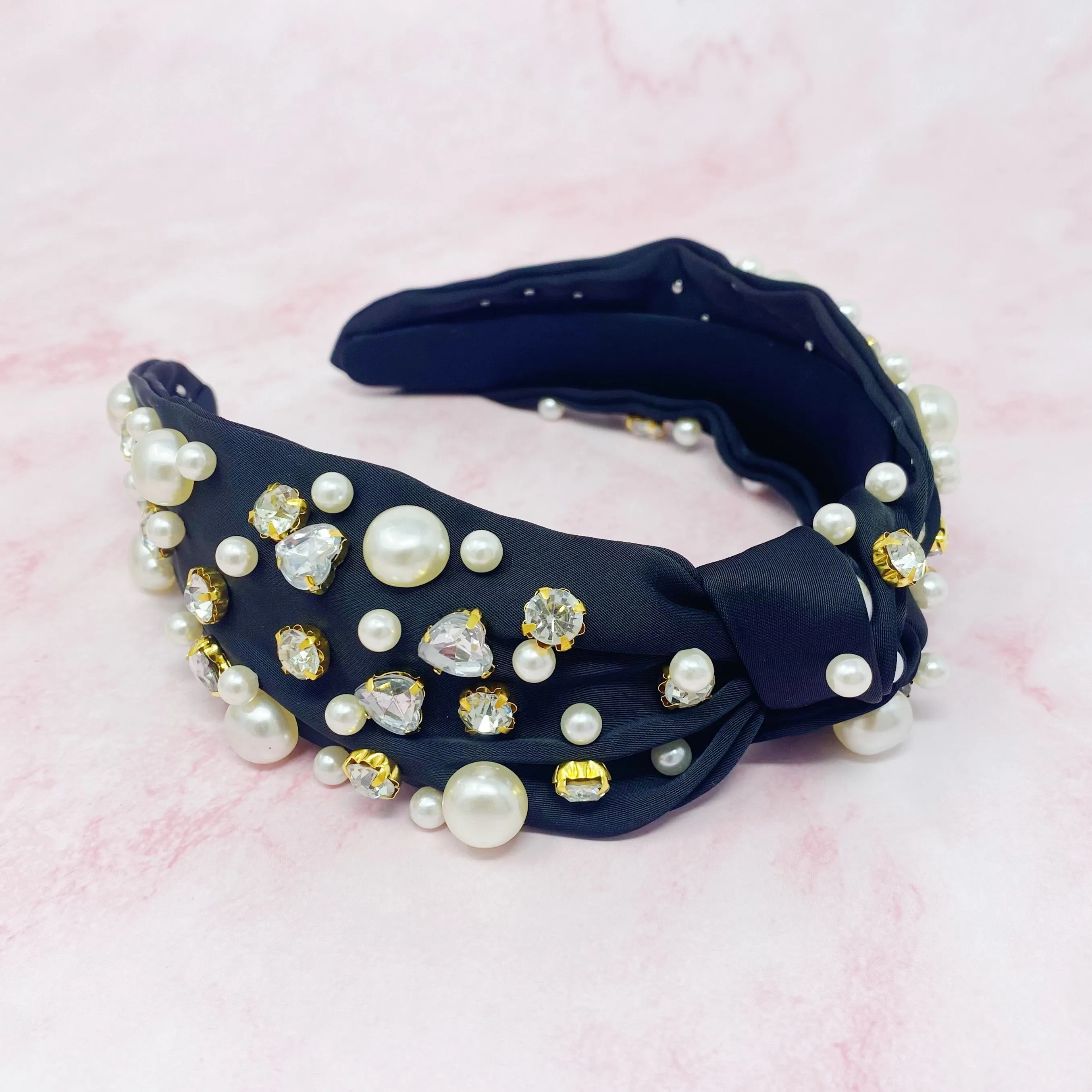 My Winslet Jeweled Satin Headband