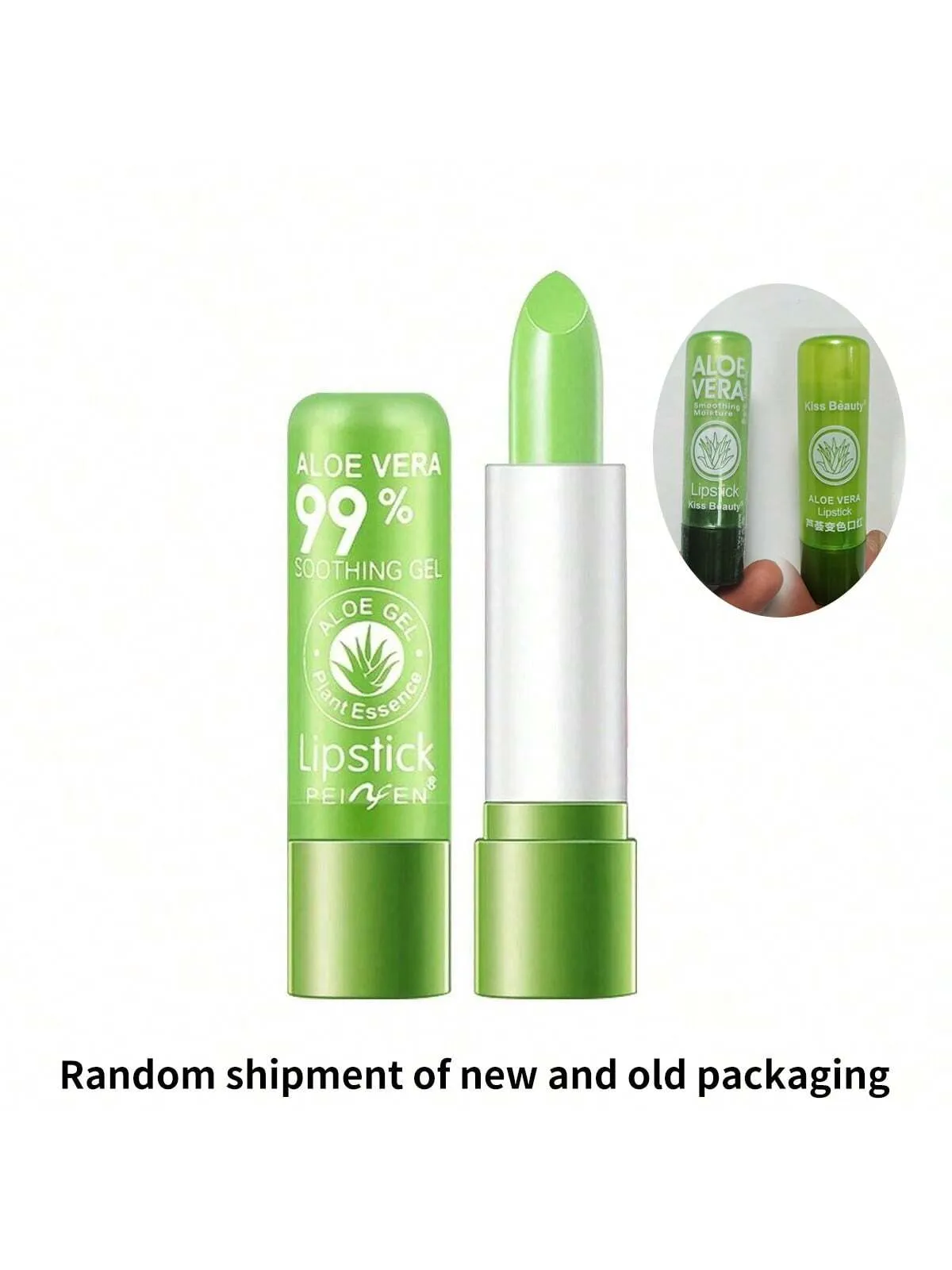 Natural Moisturizing Aloe Lipstick - Color Changing Lip Gloss, Nourishing Lips, For Men And Women's Daily Lip Care