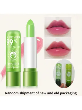 Natural Moisturizing Aloe Lipstick - Color Changing Lip Gloss, Nourishing Lips, For Men And Women's Daily Lip Care
