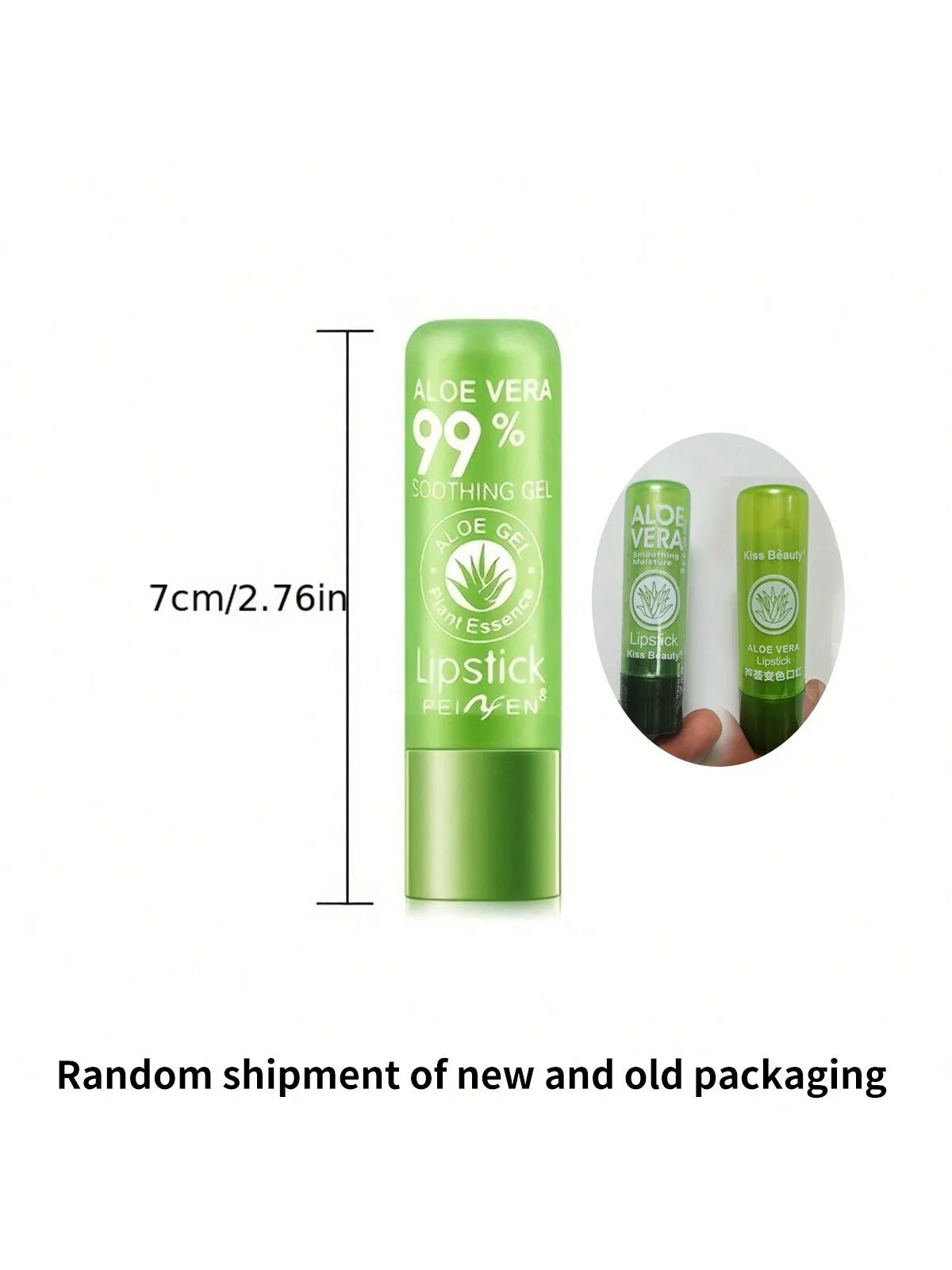 Natural Moisturizing Aloe Lipstick - Color Changing Lip Gloss, Nourishing Lips, For Men And Women's Daily Lip Care