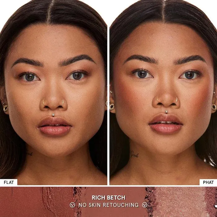 ONESIZE - by Patrick Starrr Cheek Clapper 3D Blush Trio Palette - Rich Betch