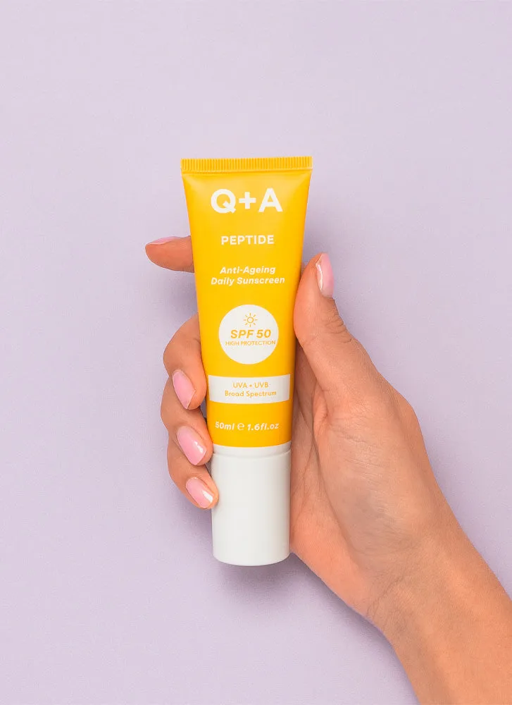 Q A Peptide SPF50 Anti-Ageing Facial Sunscreen