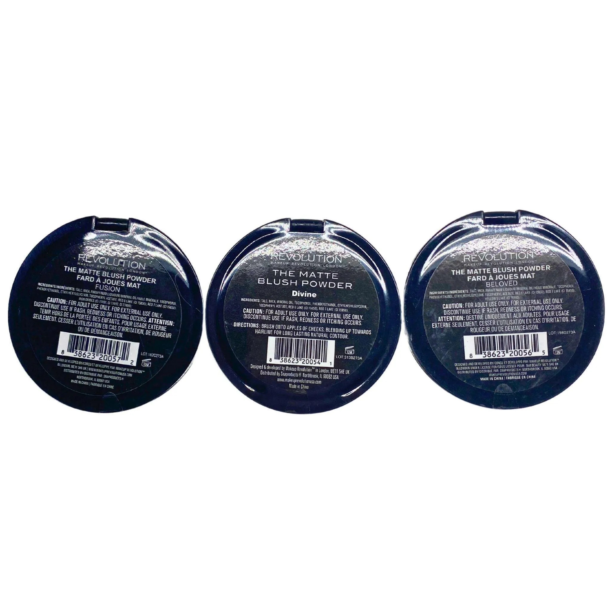 Revolution The Matte Blush Divine, Beloved and Fusion (30 Pcs Lot)