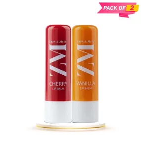 Zayn & Myza Moisturizing Lip Balms Vanilla & Cherry - Pack of 02